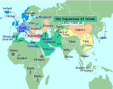 Expansion of Islam (632-1000 AD)